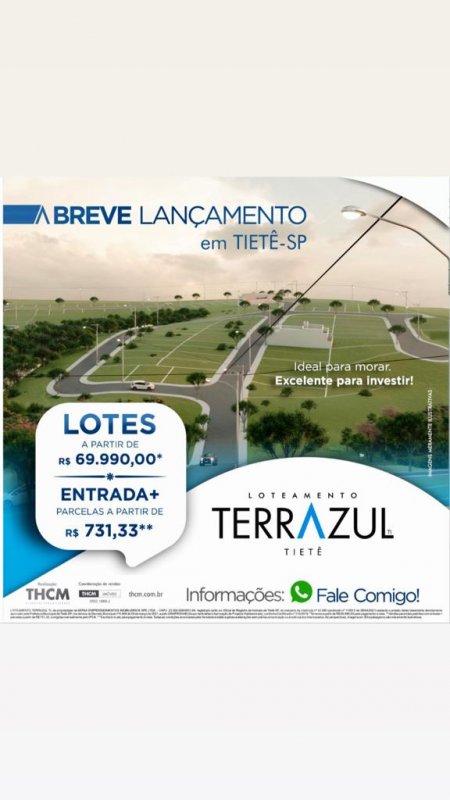 Terreno - Venda - Centro - Tietê - SP